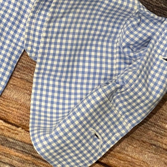 Polo Ralph Lauren Regent Checkered Long Sleeve Button Down Shirt Classic Blue - Picture 4 of 7